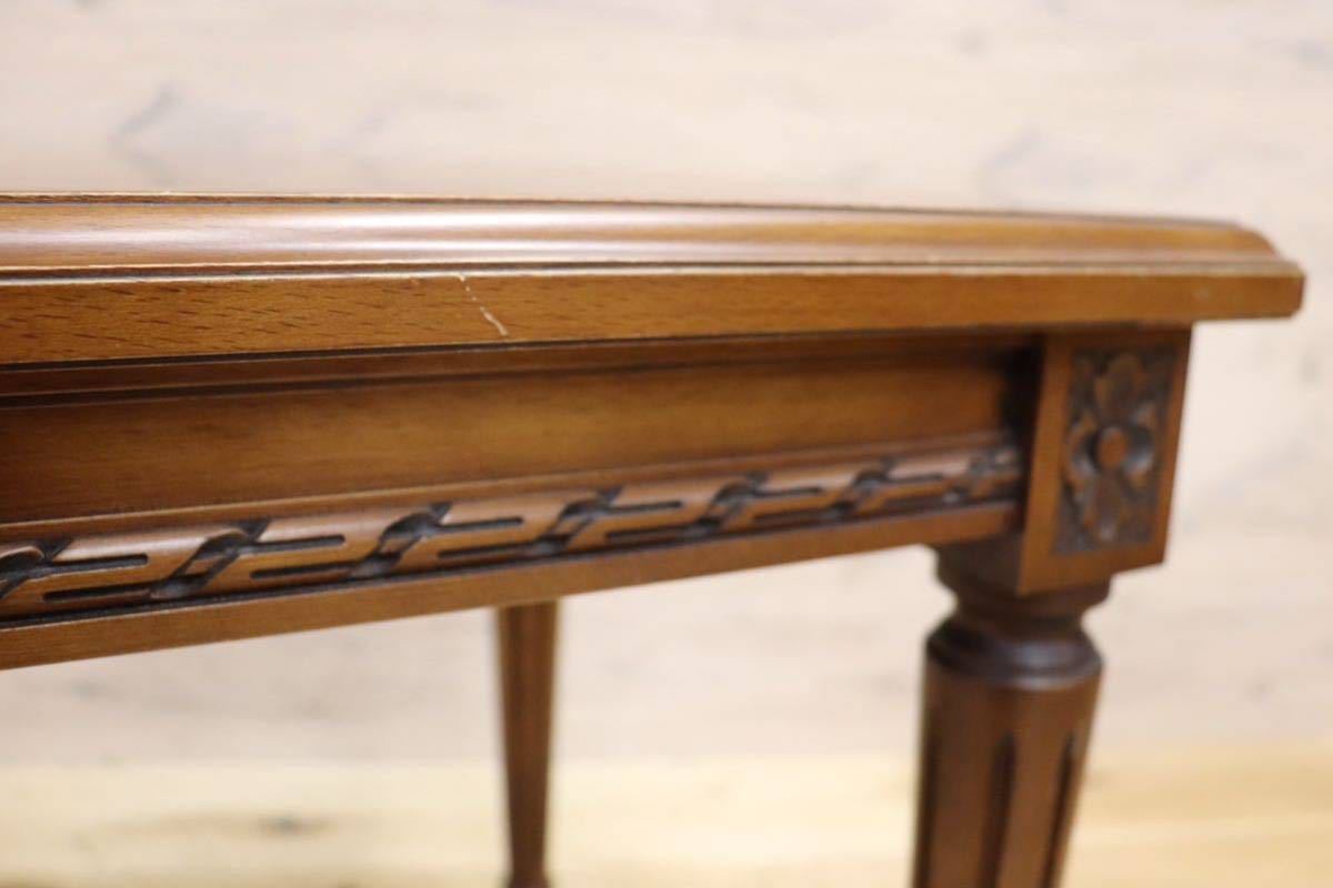 GMGF50○karimoku / カリモク サイドテーブル リビングテーブル アンティーク クラシック ルイ16世様式 彫刻 国産家具