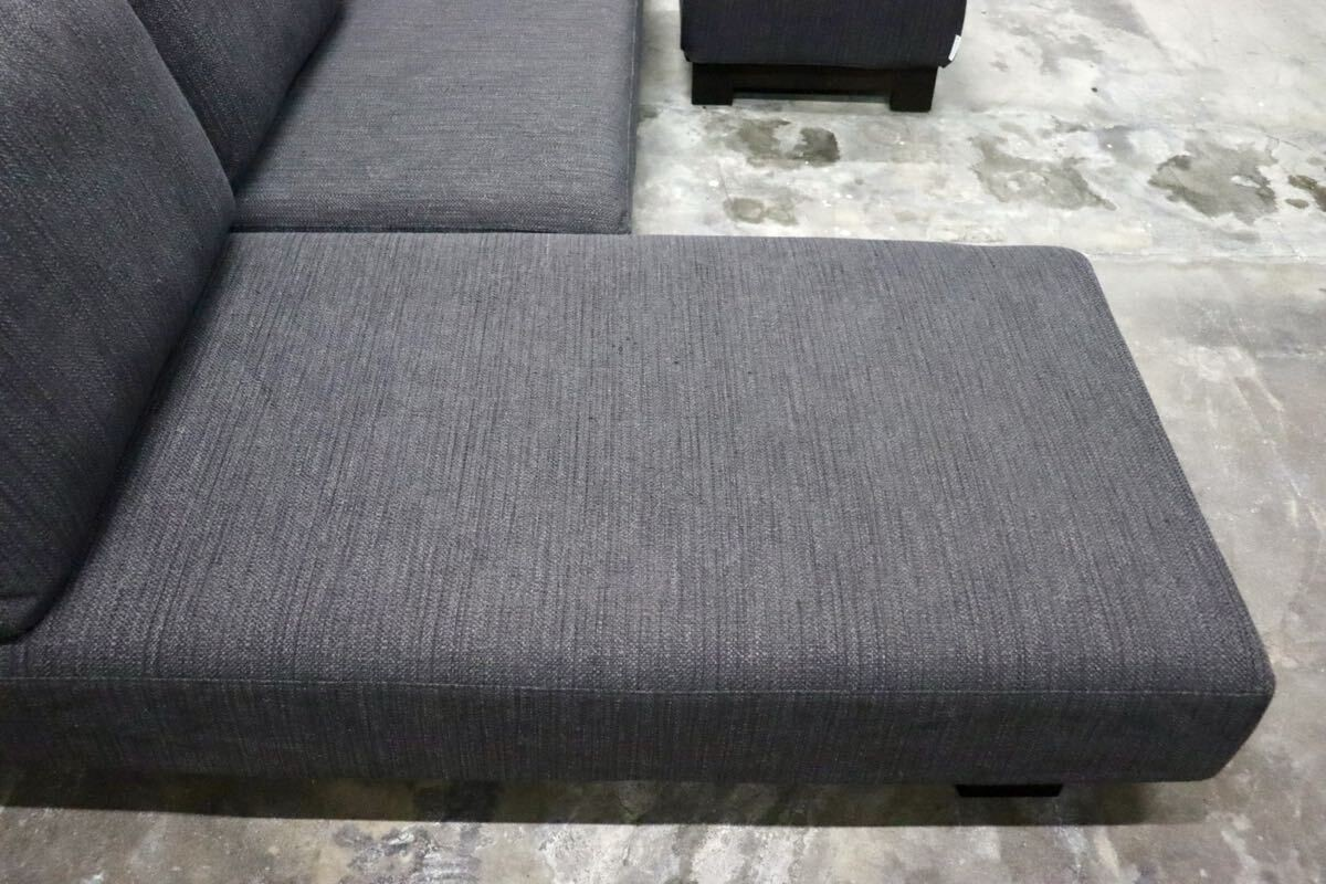 GMIK737○TAKUMI SOFA / 匠ソファ 利庵 LDカウチソファ コーナーソファ オットマン カバーリング アームテーブル シラカワ 定価約122万