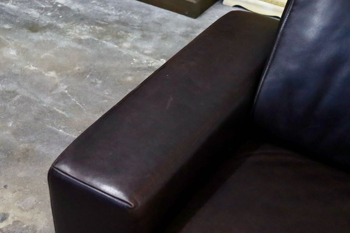 GMIS443○KOINOR / コイノール 1人掛けソファ シングルソファ アームチェア 本革 ダークブラウン ドイツ 最高級 ヴィンテージ クラシック