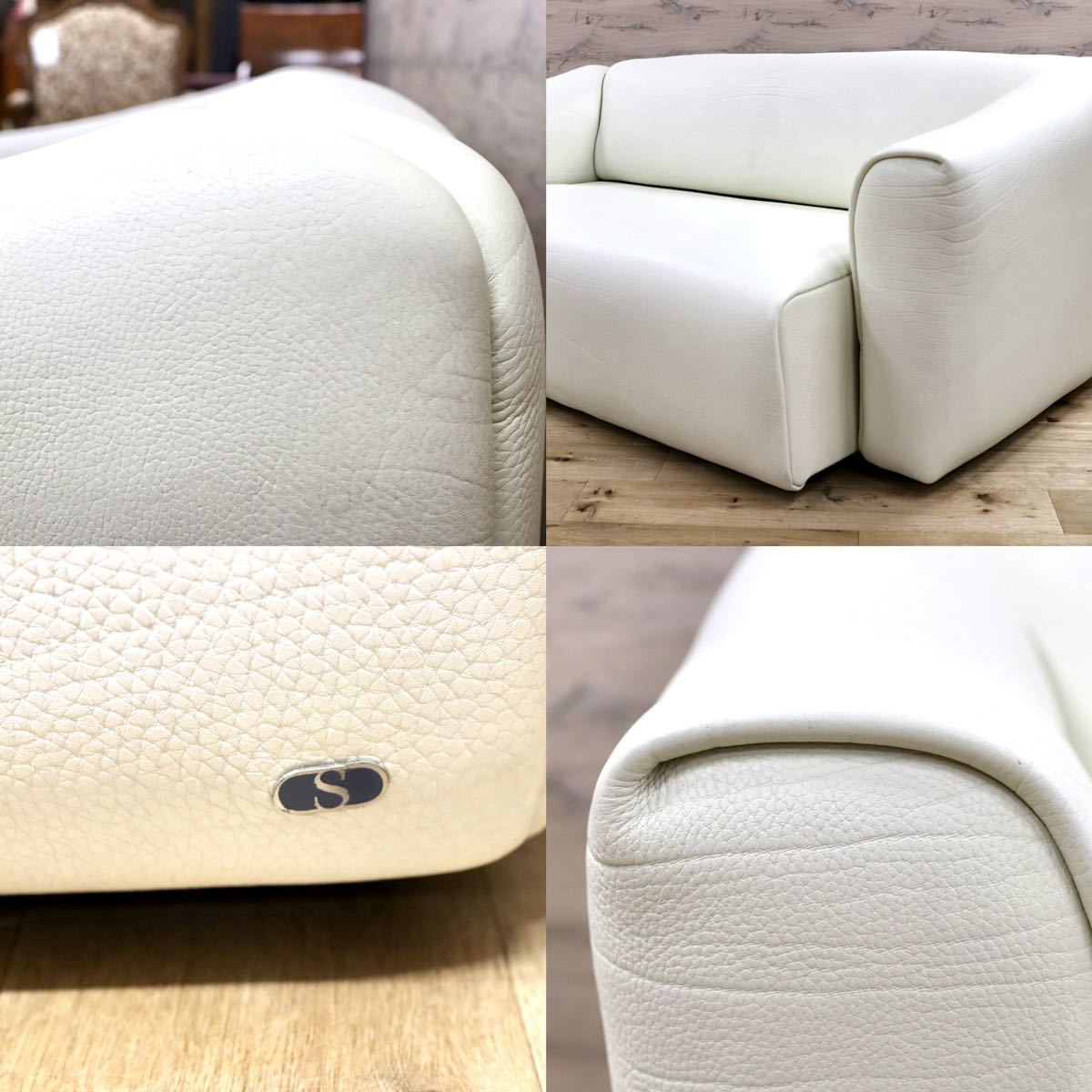 GMFK847A○desede / デセデ DS-47 2人掛けソファ ラブソファ 本革 オフホワイト 北欧 スイス IDC大塚家具 世界最高峰 定価約248万