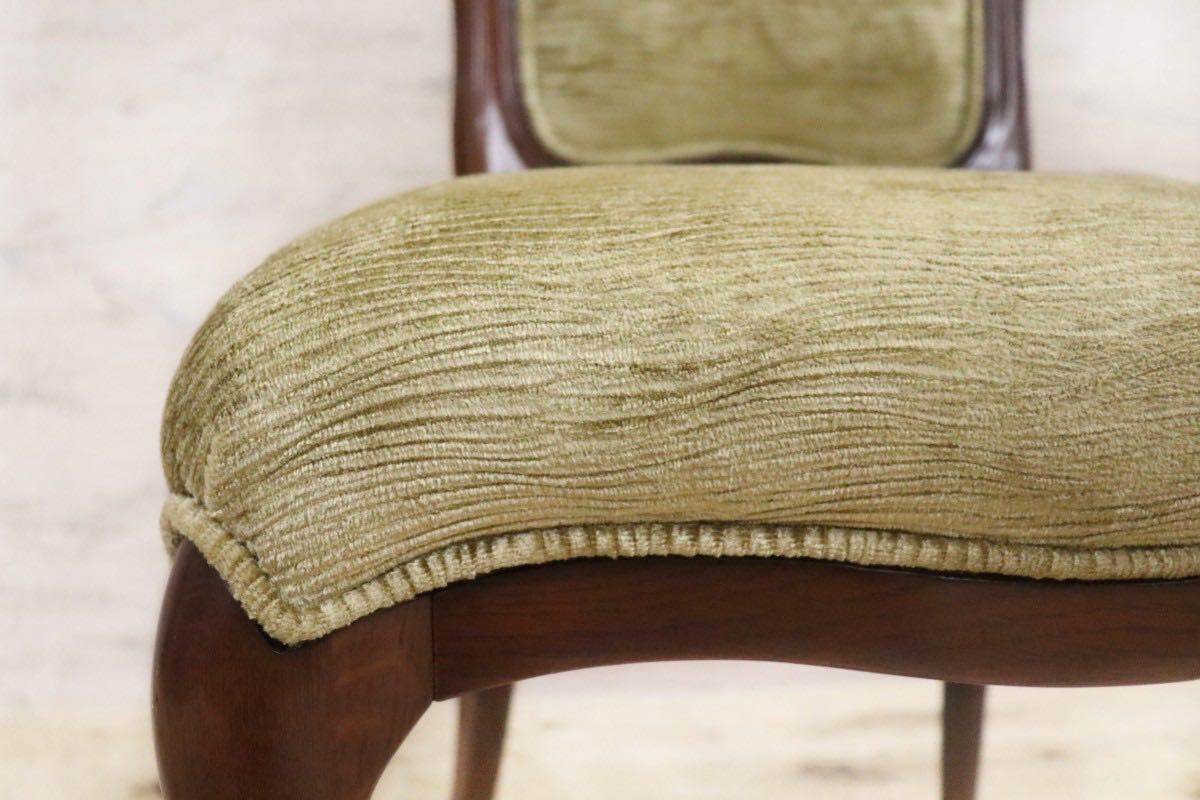 GMGS83B○IDC大塚家具 ダイニングチェア 椅子 西洋 クラシック ヨーロピアン 無垢材 ファブリック