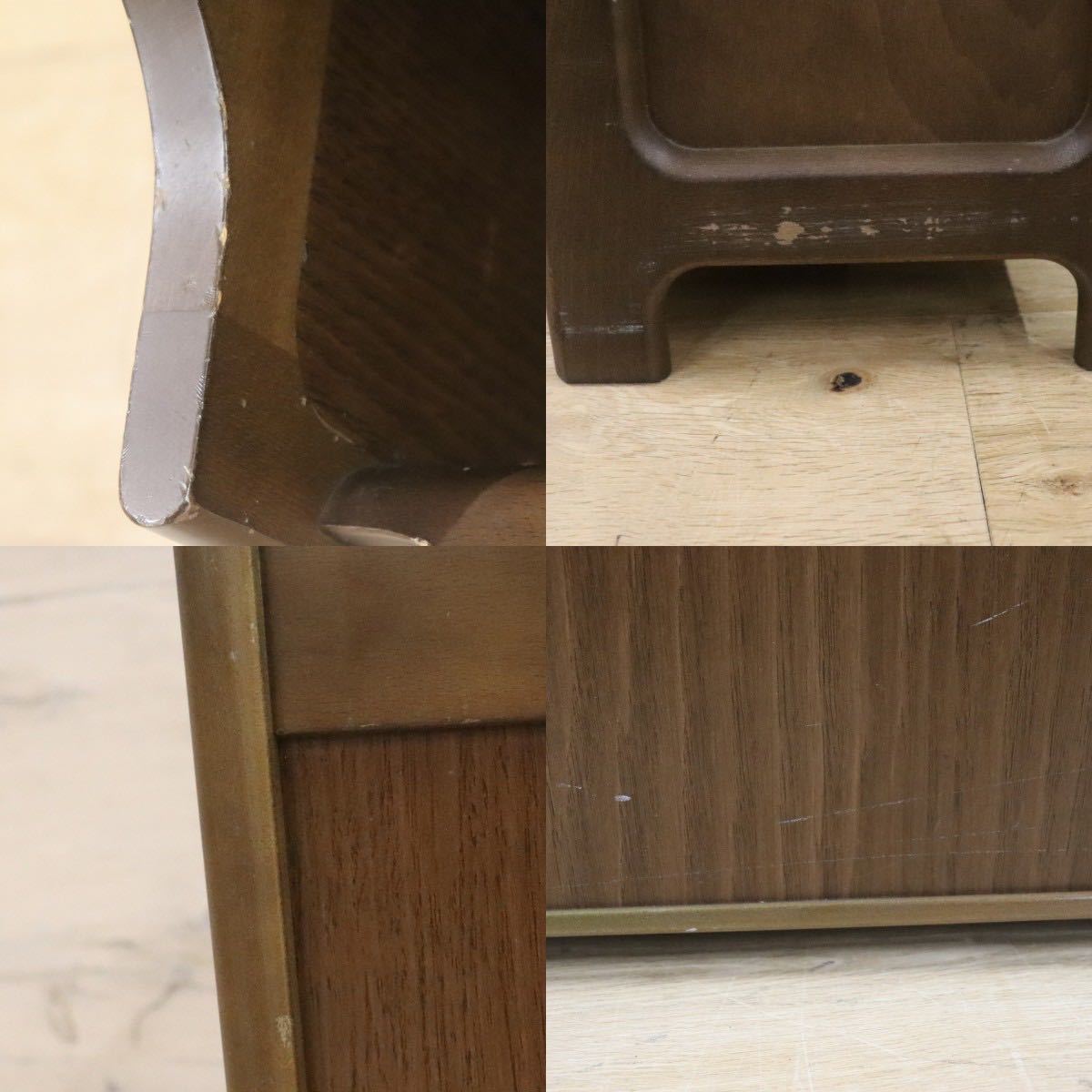 GMGN273○karimoku / カリモク マガジンラック スリッパラック 木製 リビング収納 レトロ カントリー