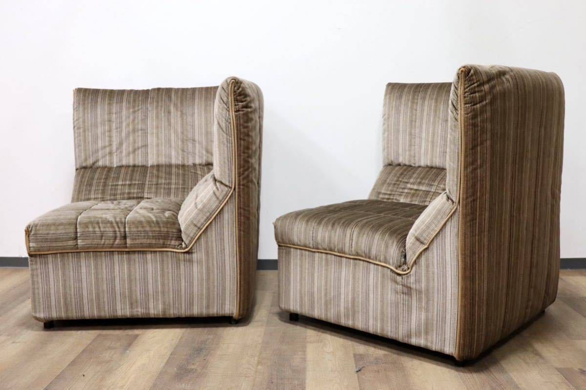 GMGK184○B&B ITALIA BAIA バイア 2人掛けソファ ラブソファ 1970’sヴィンテージ Antonio Citterio e Paolo Nava イタリアモダン 超希少