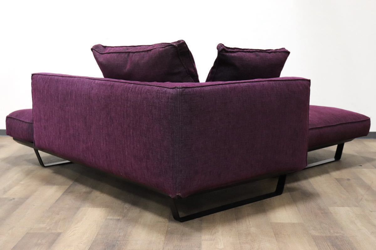 GMGN402○HUKLA / フクラ KASTOR カストール カウチソファ 2人掛けソファ ラブソファ スツール ファブリック カバーリング 定価約53万