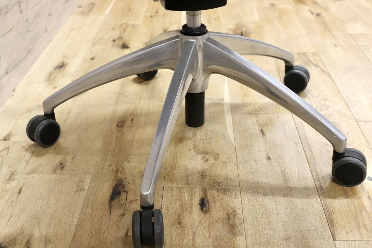 GMGF31○sedus / セダス OPEN UP オープンアップ デスクチェア ハイバックチェア 本革 黒 書斎椅子 オフィスチェア ドイツ 定価約43万