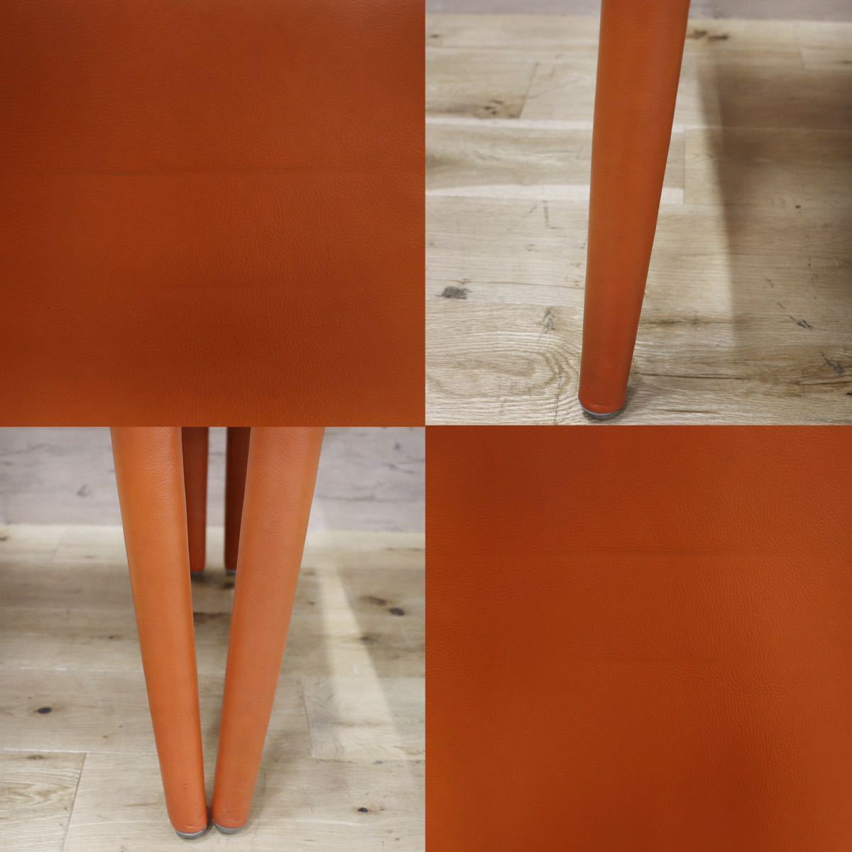 GMGF41○B&B ITALIA / ビーアンドビー VOL AU VENT ヴォロ ヴァンチェア ダイニングチェア 椅子 総本革 マリオベリーニ 定価約46万 美品