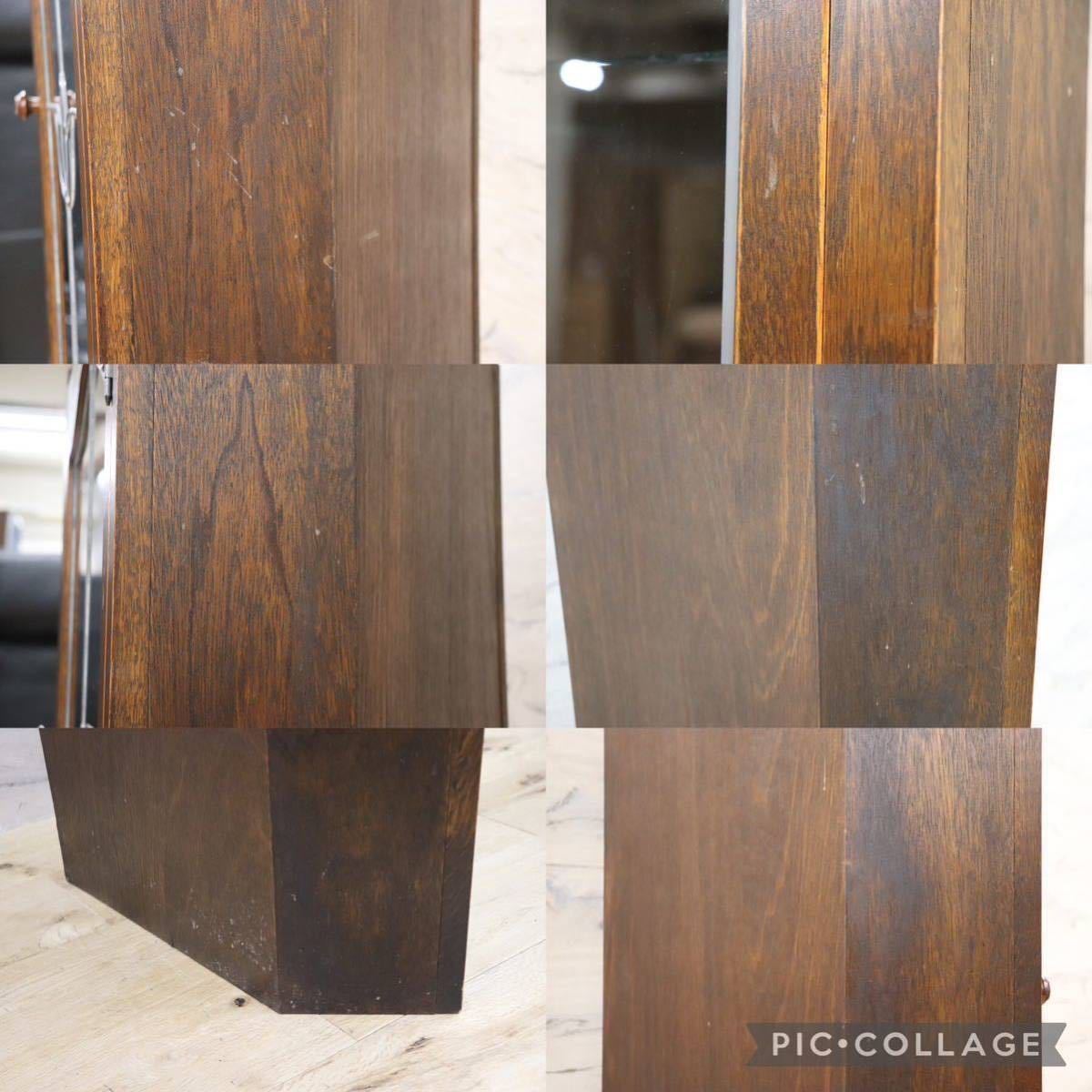 GMFK566○三越家具 Brugge ブルージュ 飾り棚 ガラスキャビネット キュリオケース 収納棚 英国カントリー アンティーク