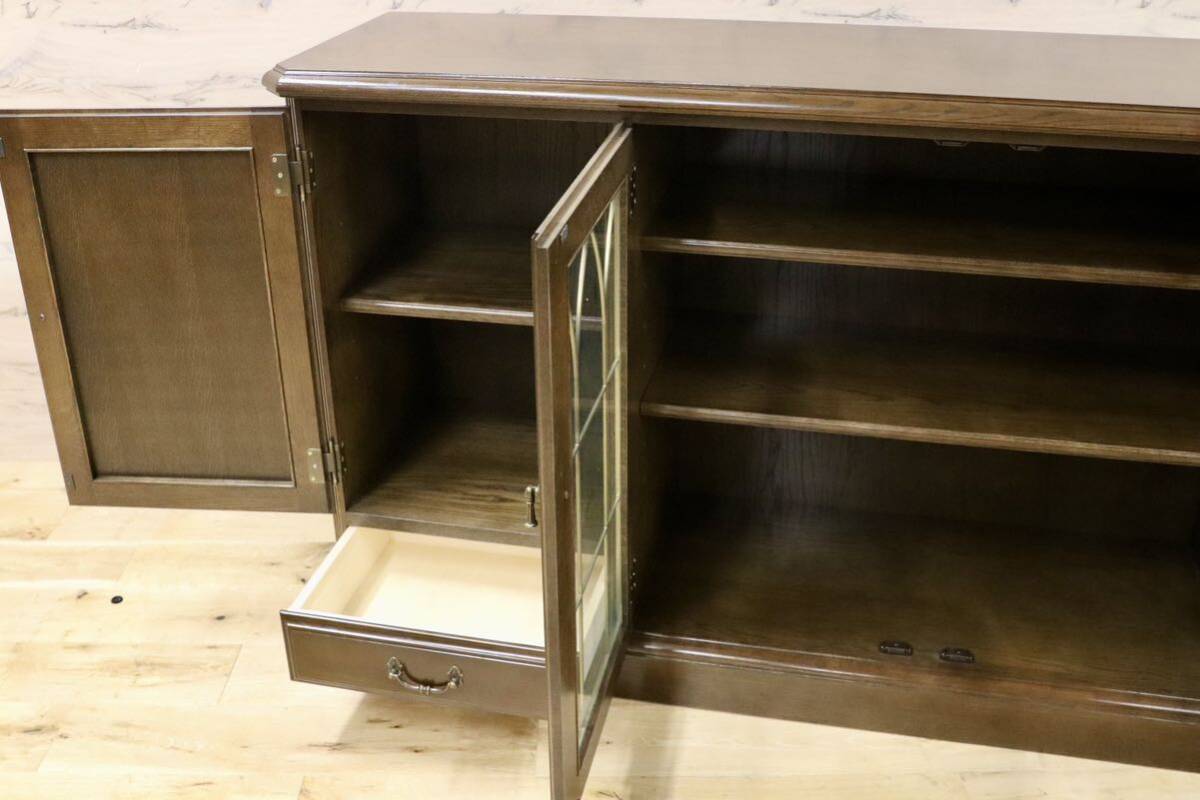 GMHS127○domani / ドマーニ クイーンズライフ サイドボード リビングボード 収納家具 karimoku カリモク最高峰 オーク 定価71.5万