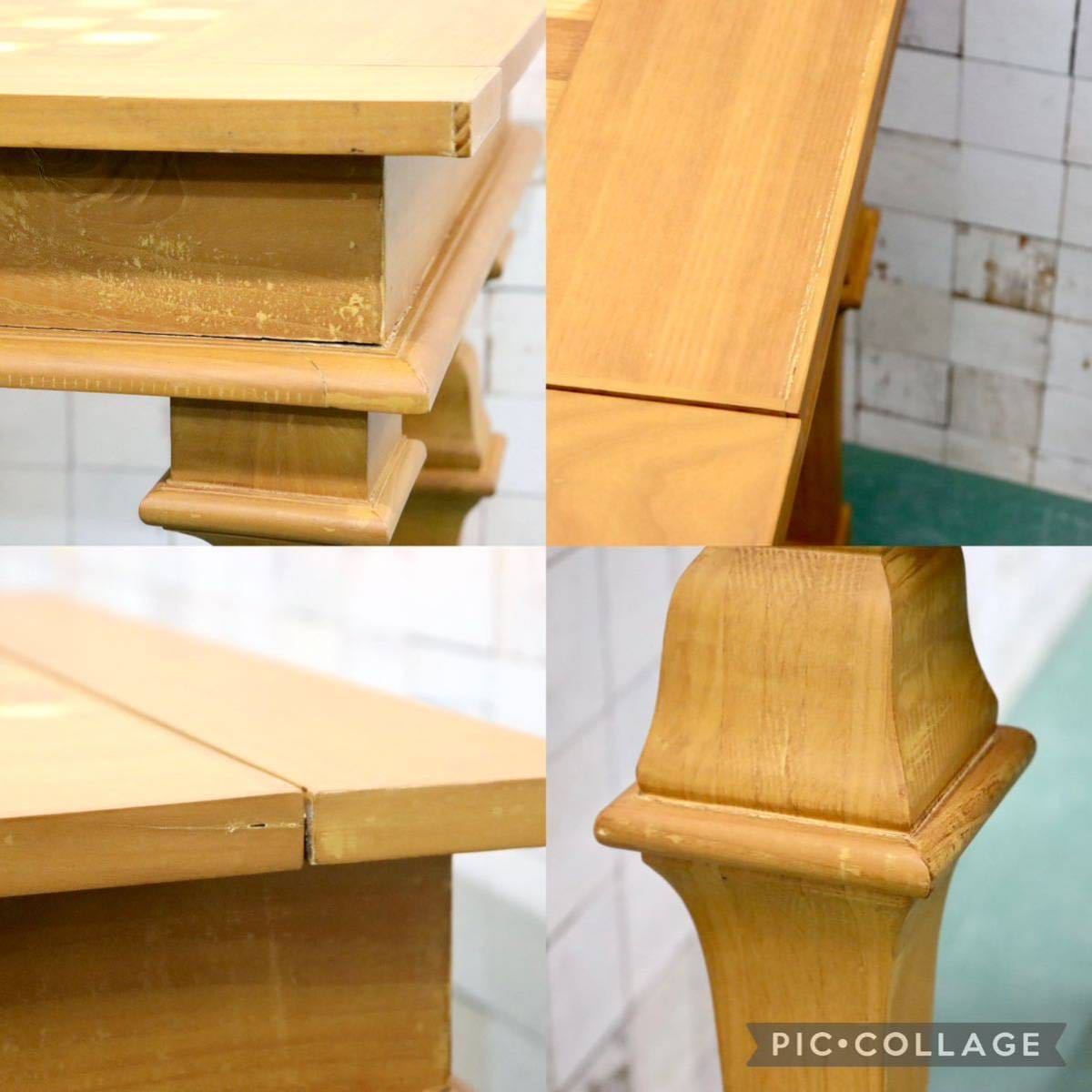 GMGS118○チェステーブル ゲームテーブル サイドテーブル チェス駒セット 西洋アンティーク ヴィンテージ 店舗什器