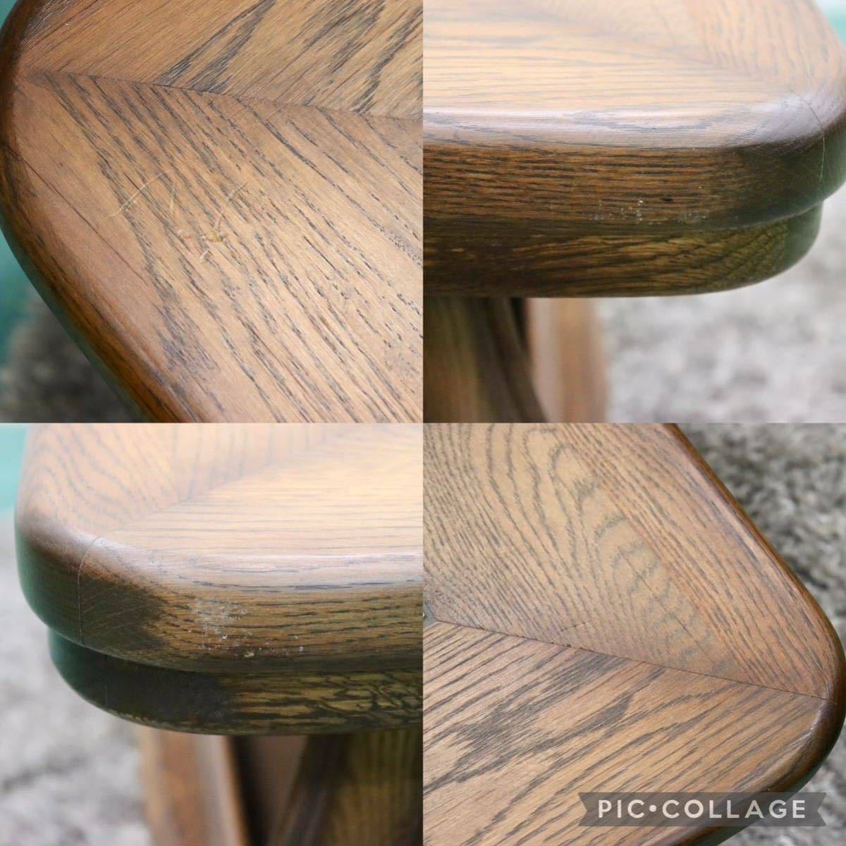 GMGT68○オランダ ダッチカントリースタイル センターテーブル リビングテーブル オーク材 無垢 タイル張り