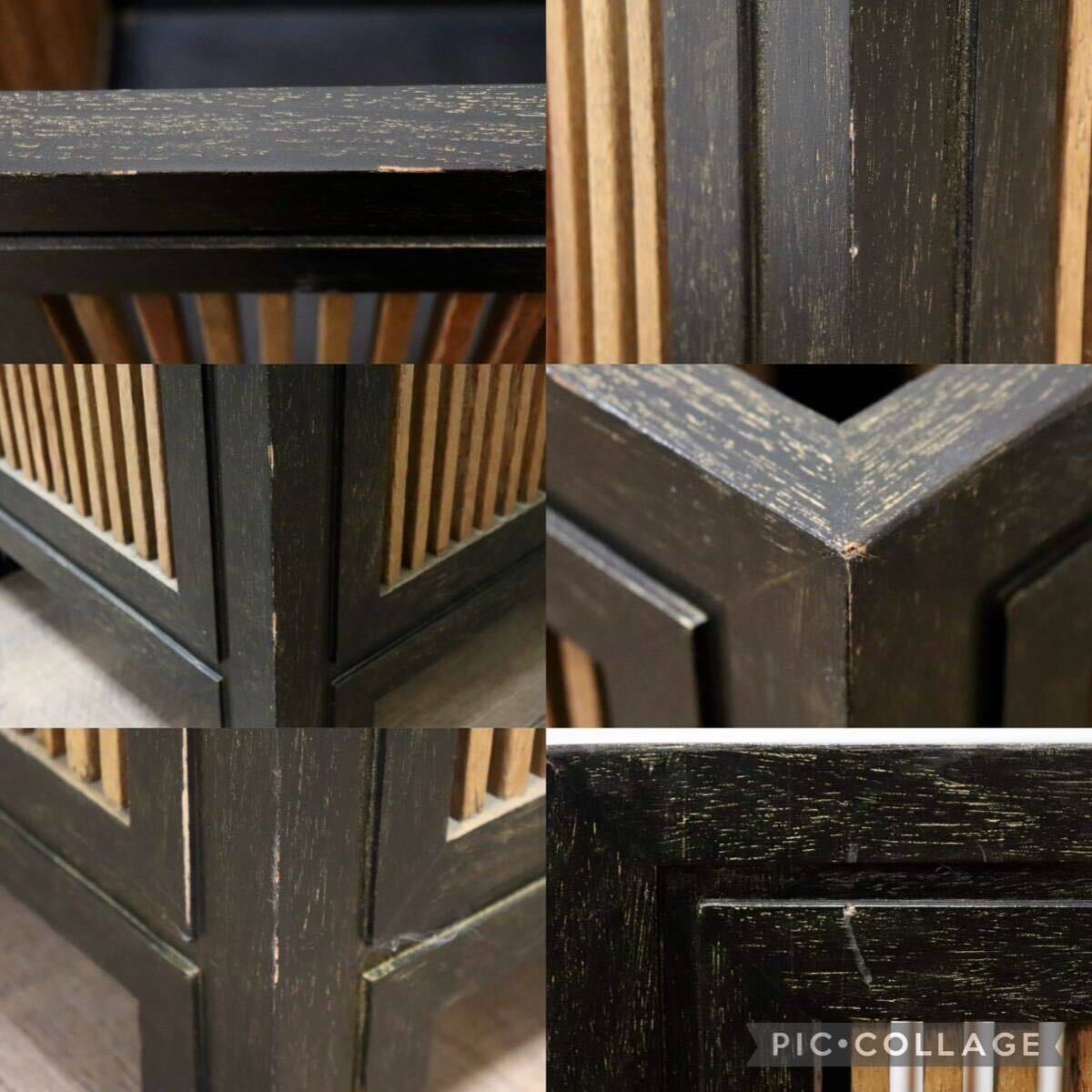 GMGS236C○和製ヴィンテージ 木製 傘立て アンブレラスタンド 玄関収納 和モダン 古民家 店舗 カフェ アンティーク レトロ 展示品