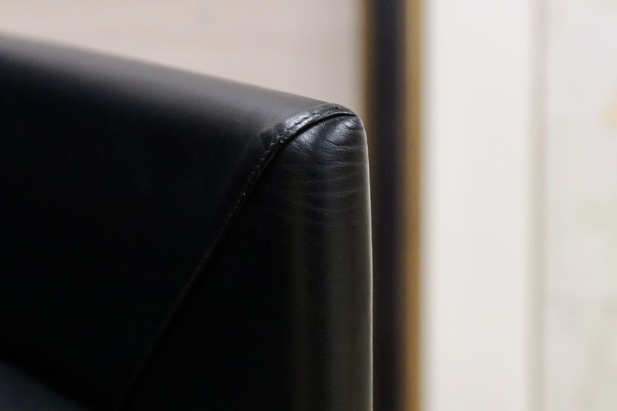 GMGK341A○Artfort / アーティフォート イージーチェア 黒 本革 イタリアモダン ヴィンテージ 稀少 検)cassina マリオベリーニ ブレイク
