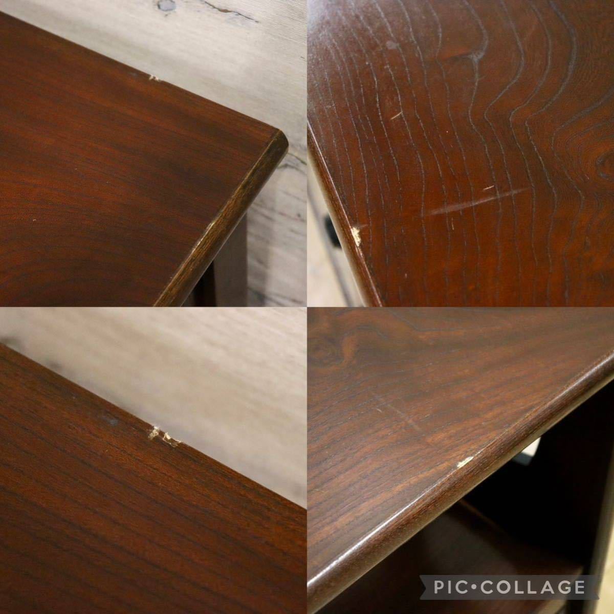 GMGS78○茶箪笥 茶棚 飾り棚 収納棚 民芸家具 欅 和家具 和室 座敷 古民家 レトロ アンティーク 和モダン