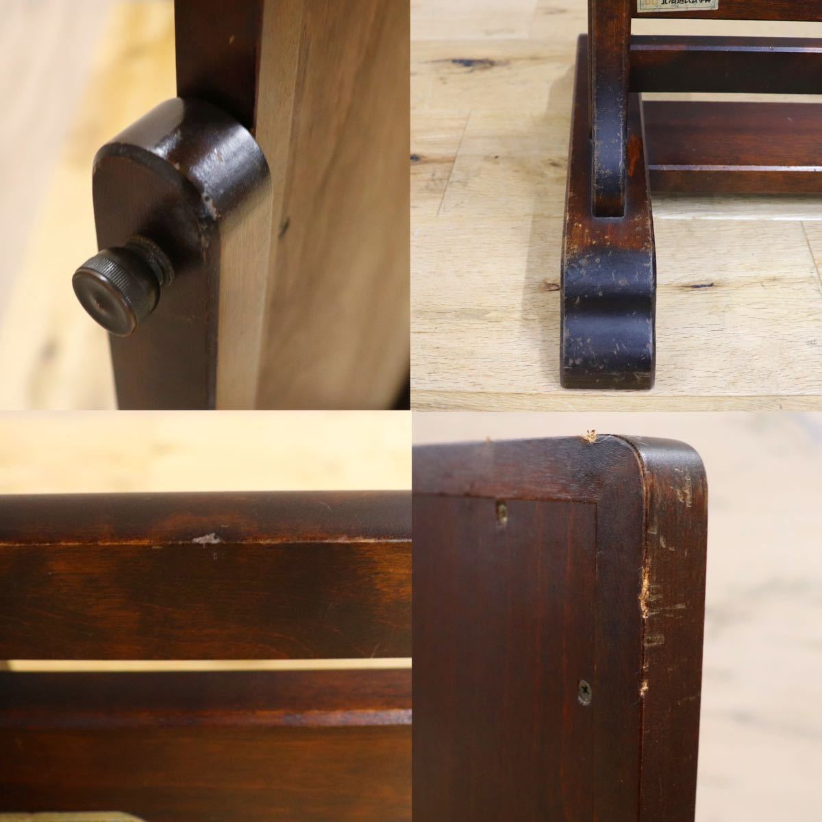 GMGS93○北海道民芸家具 姿見 全身鏡 スタンドミラー ウォールミラー 鏡 和モダン 樺材 飛騨 伝統工芸 定価約10万