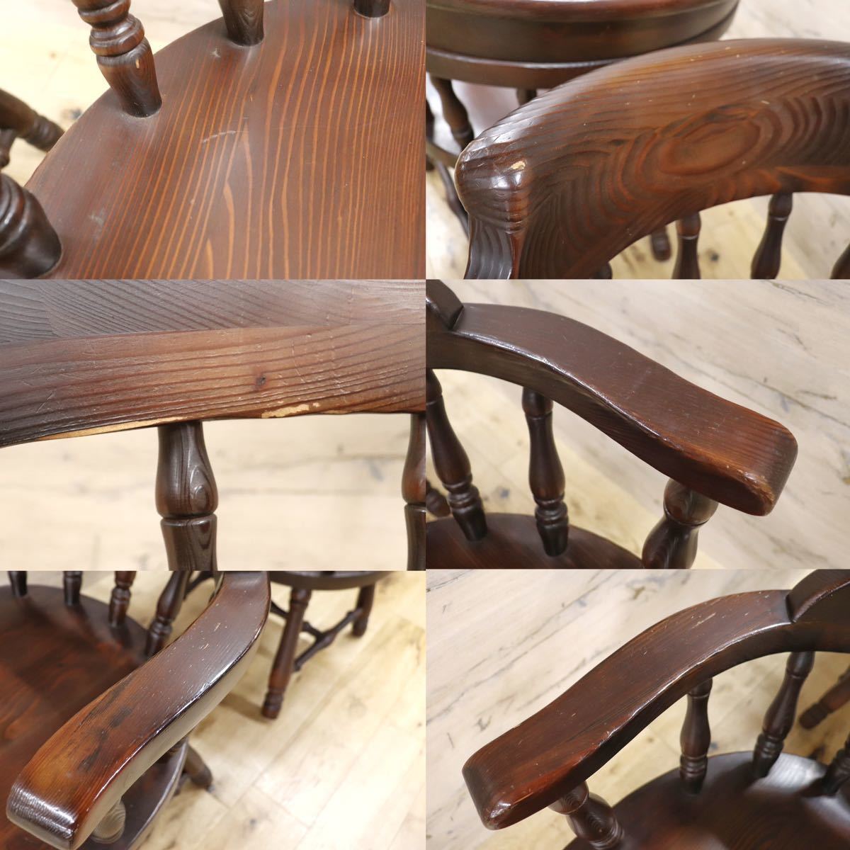 GMGN359B○飛騨産業 / HIDA キツツキ FRONTIER フロンティアシリーズ ウィンザーチェア ダイニングチェア 椅子 レトロ 2脚セット 稀少