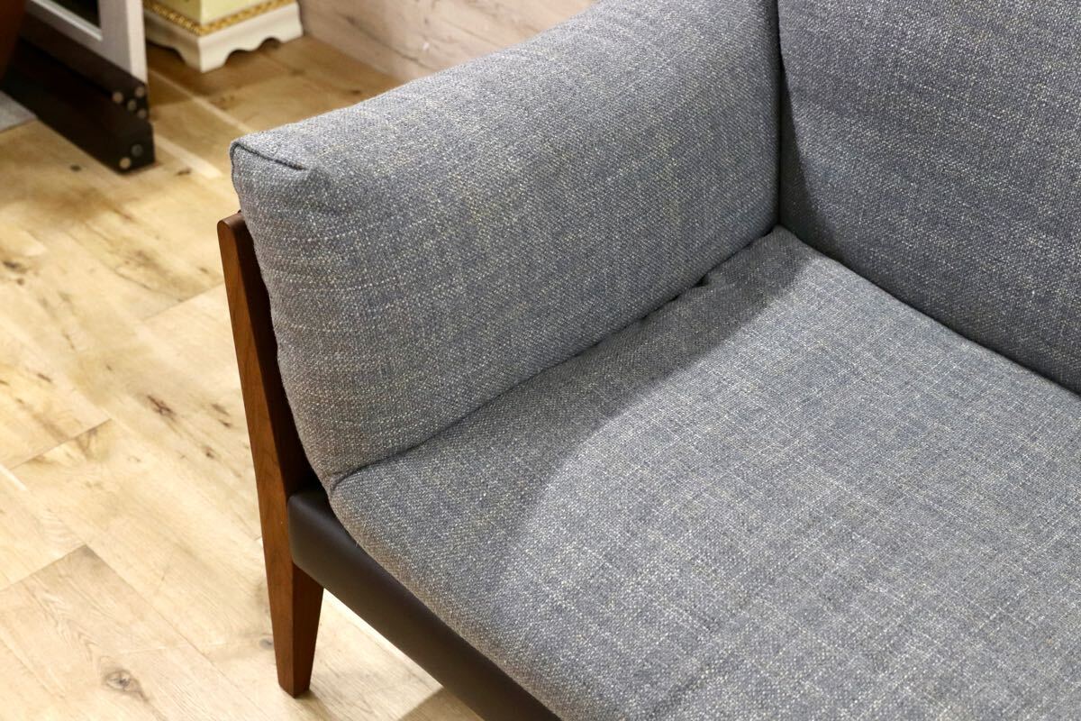 GMHN317○Ritzwell / リッツウェル DIANA ダイアナ 3人掛けソファ トリプルソファ ウォールナット 定価160〜172万 モデルハウス展示品