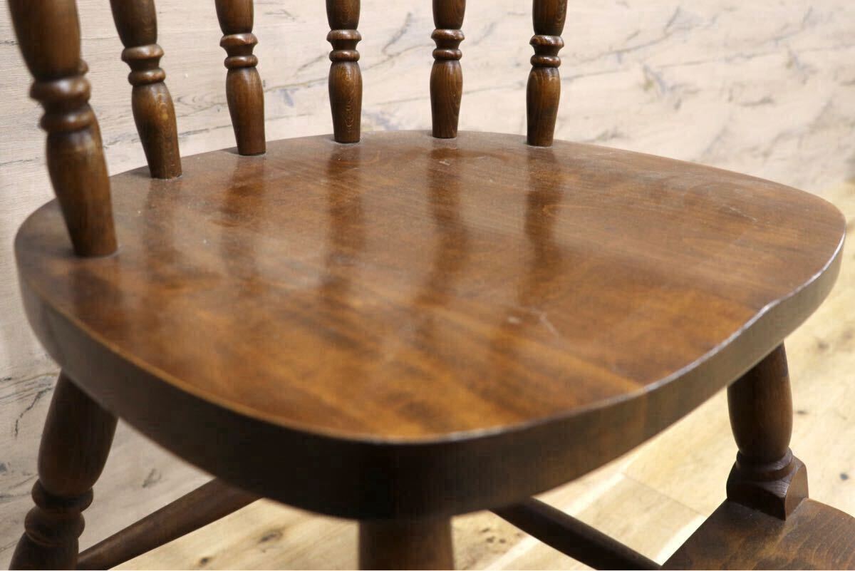 GMHF63○柏木工 / KASHIWA ベビーチェア チャイルドチェア 椅子 ダイニングチェア ウィンザーチェア 無垢 レトロ 古民家 カフェ 飛騨家具