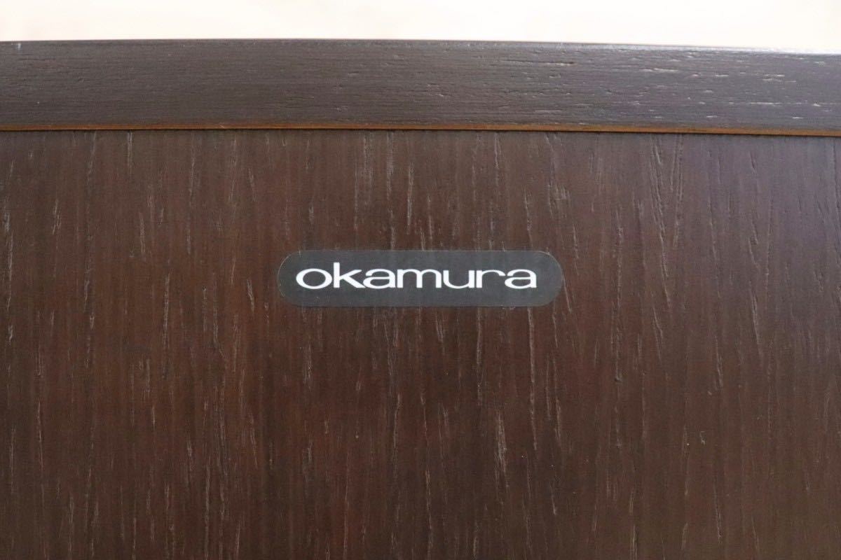 GMFK606○okamura / オカムラ デスクワゴン サイドチェスト 3段チェスト キャスター付 オフィス 書斎 ダークブラウン