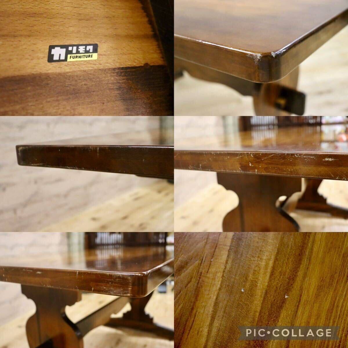 GMHH80○karimoku / カリモク コロニアル ダイニンテーブル 食卓テーブル 作業台 ブナ材 カントリー レトロ クラシック オールドカリモク