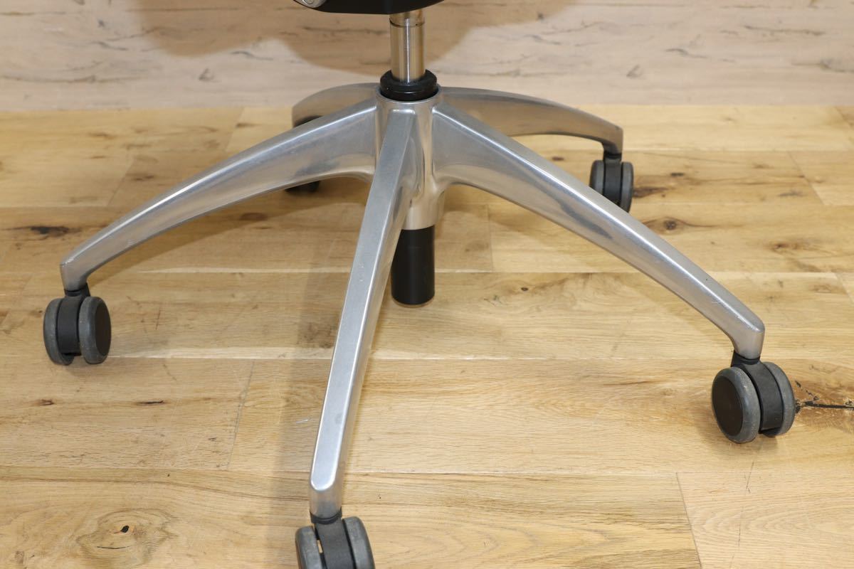 GMGF29○sedus / セダス OPEN UP オープンアップ デスクチェア ハイバックチェア 本革 黒 書斎椅子 オフィスチェア ドイツ 定価約43万