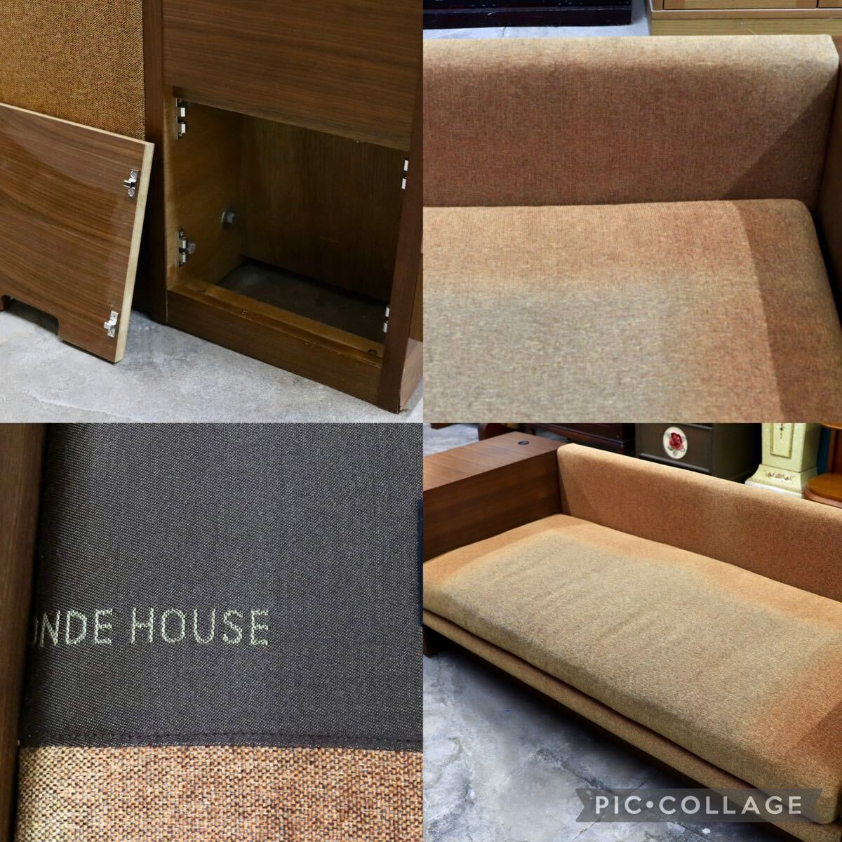 GMIK649○CONDE HOUSE / カンディハウス 2人掛けワイドソファ ラブソファ 羽毛 ファブリック 北海道旭川