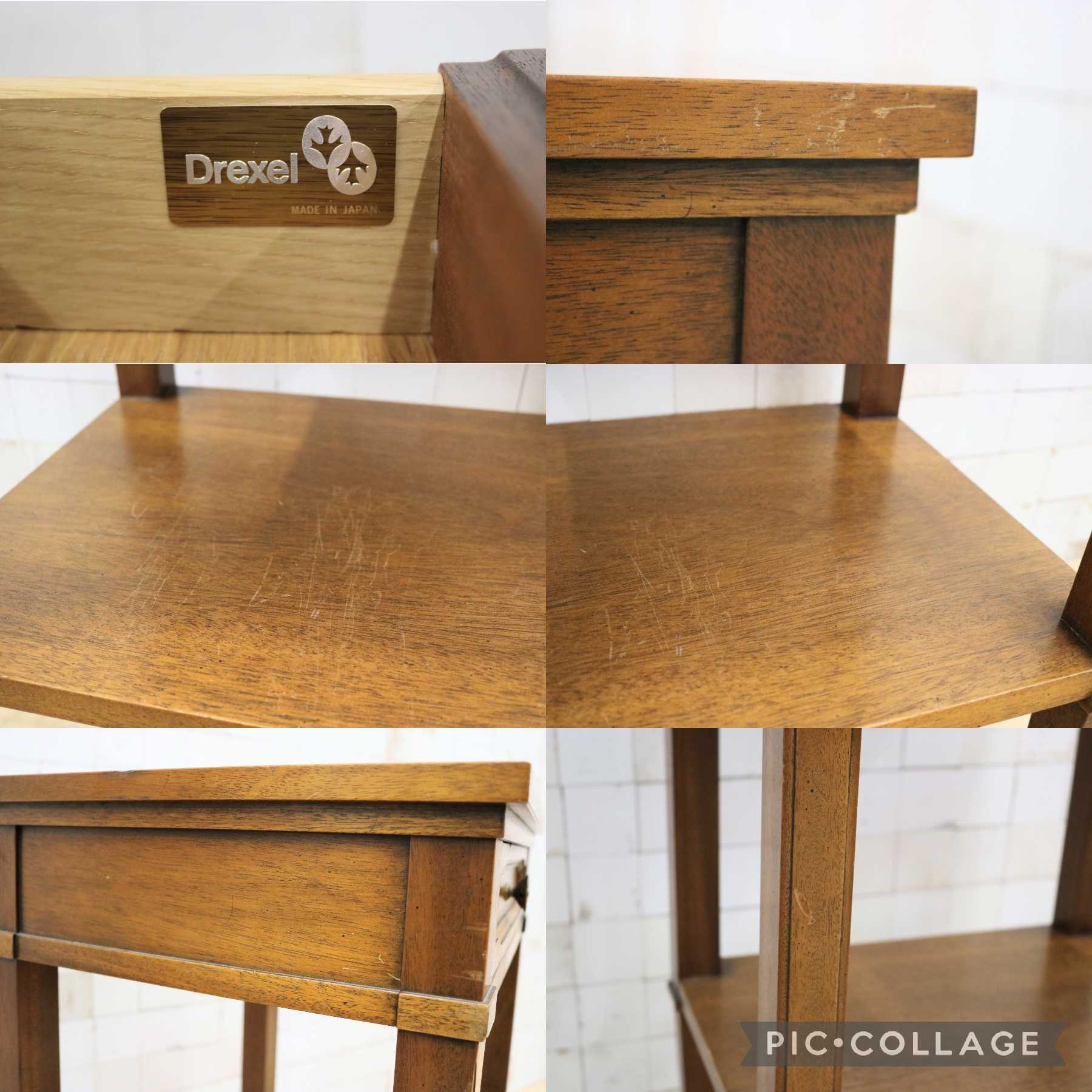 GMIO40○DREXEL HERITAGE / ドレクセルヘリテイジ TRIUNE トライユン サイドテーブル エンドテーブル 花台 電話台 クラシック ヴィンテージ