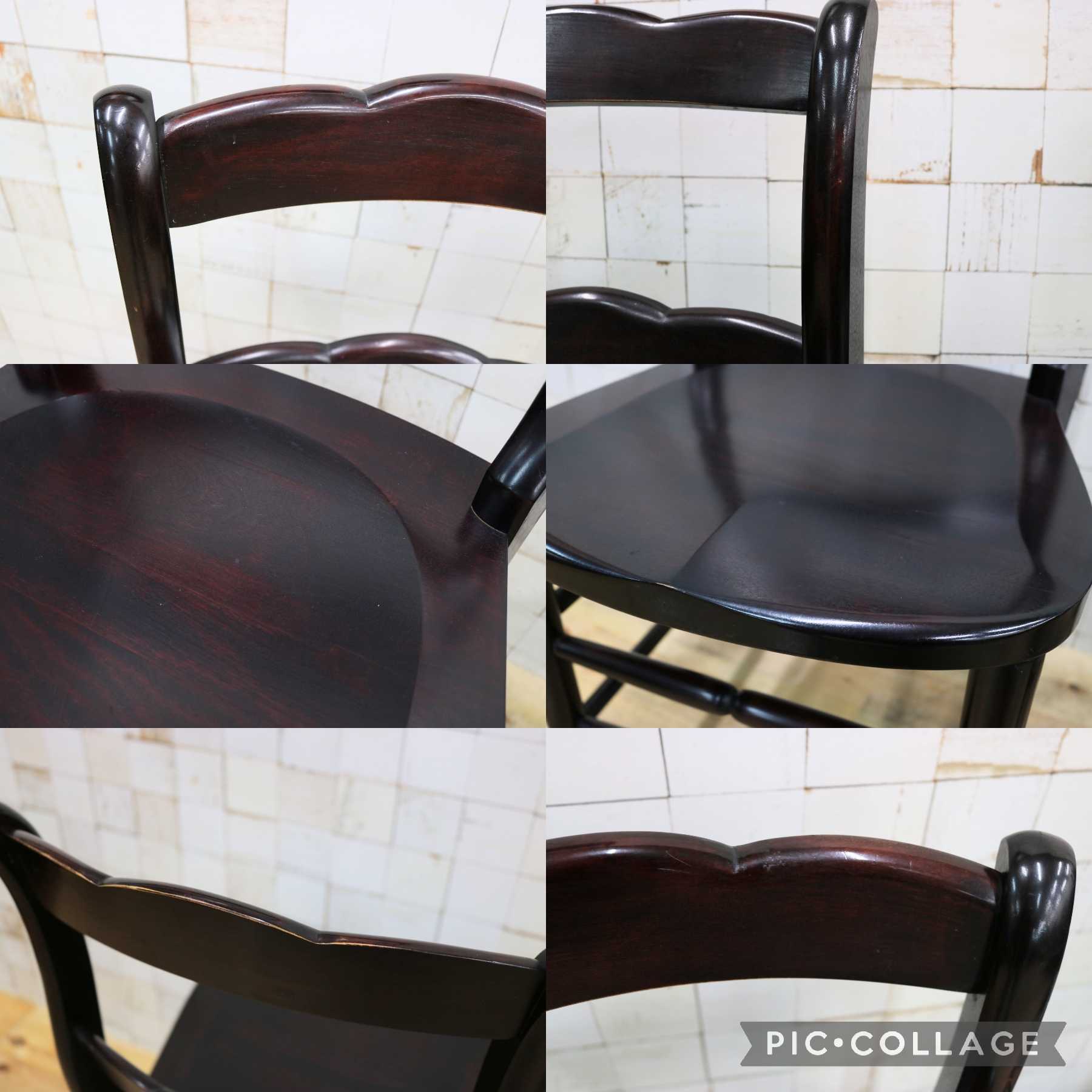 GMIK442B○九州民芸家具 ダイニングチェア 椅子 ダイニングチェア サイドチェア アームレスチェア 2脚セット 国産家具 クラシカル