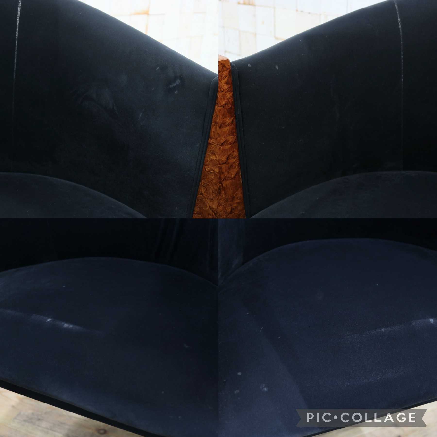 GMIK637D◯ベンフェラーラコレクション 椅子 アームチェア ファブリック Pepe Benlliure ペペ・ベンリウレ 象嵌細工 レッドウッド 希少