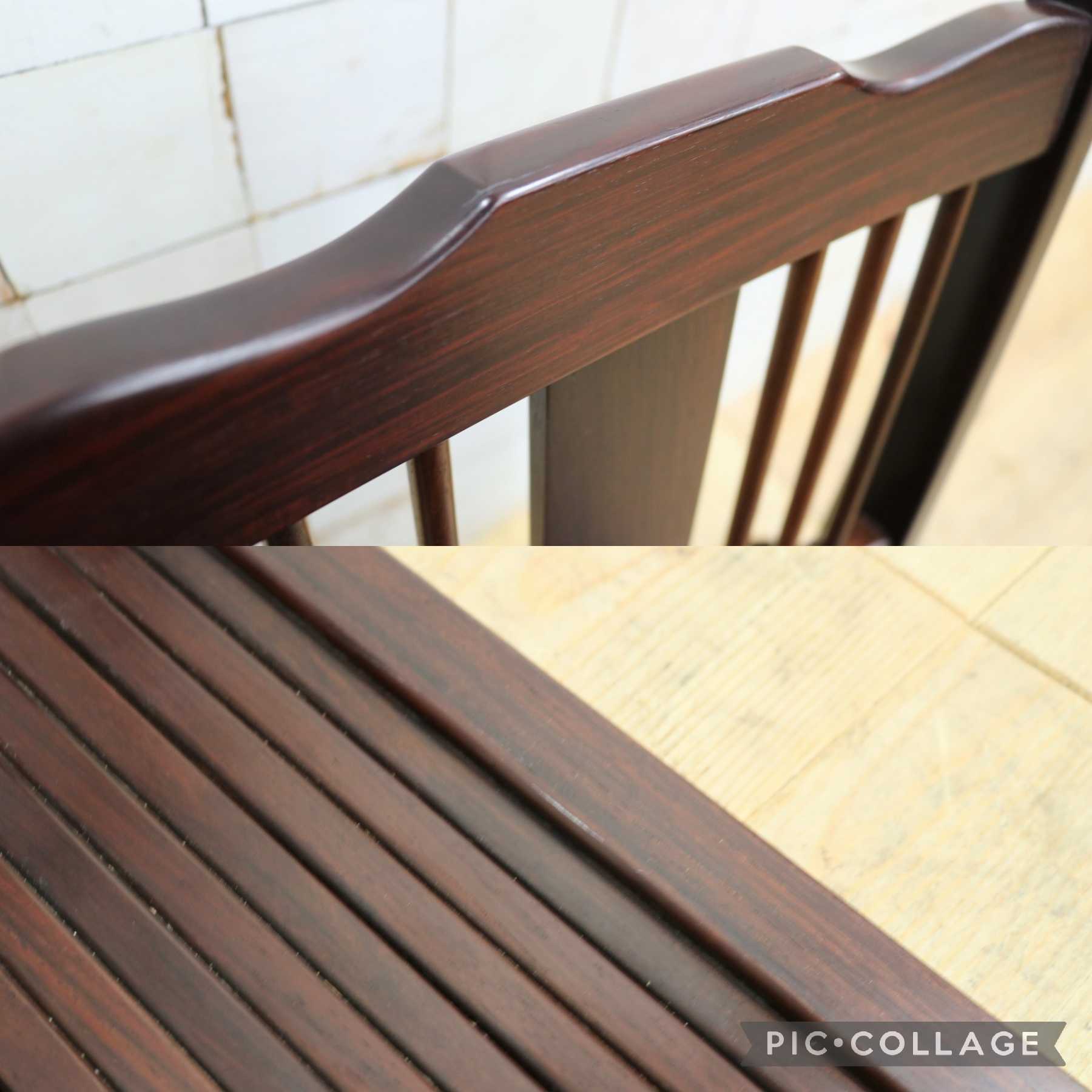 GMIS465B○唐木 座椅子 座敷椅子 ローチェア 無垢材 花梨 和家具 座敷 和室