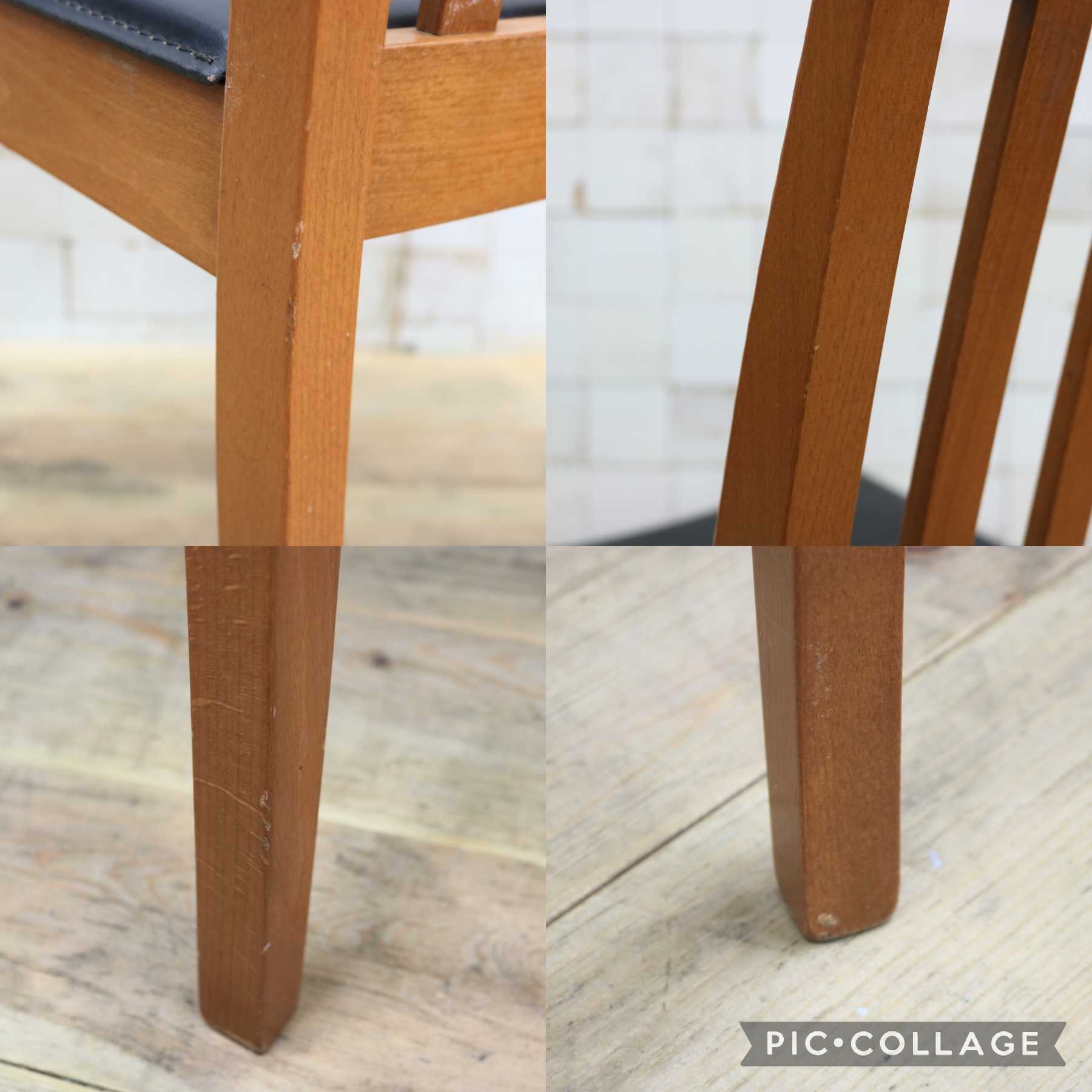 GMHS116A◯Calligaris / カリガリス ダイニングチェア アームレスチェア 食卓椅子 椅子 レザー イタリア ヴィンテージ