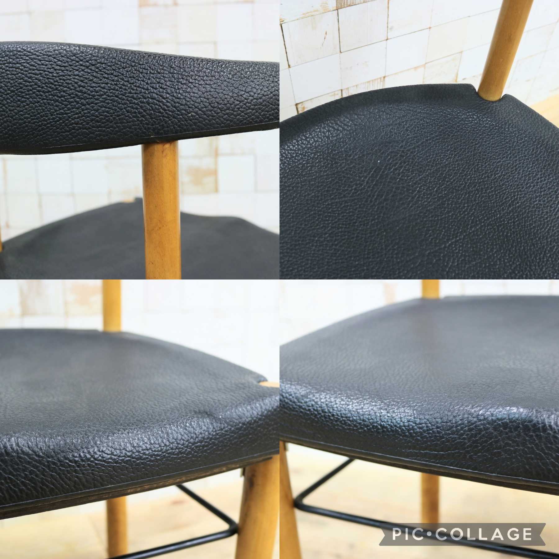 GMIN7N〇Cassina / カッシーナ レオナルドチェア ダイニングチェア Strassle collection社 スイス 椅子 ブラック 北欧スタイル モダン