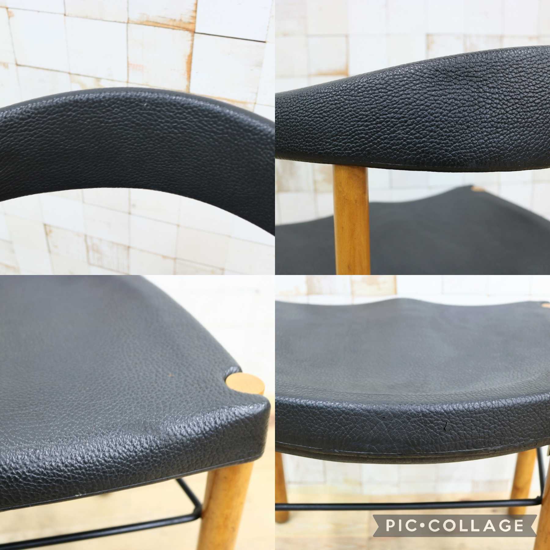 GMIN7O〇Cassina / カッシーナ レオナルドチェア ダイニングチェア Strassle collection社 スイス 椅子 ブラック 北欧スタイル モダン