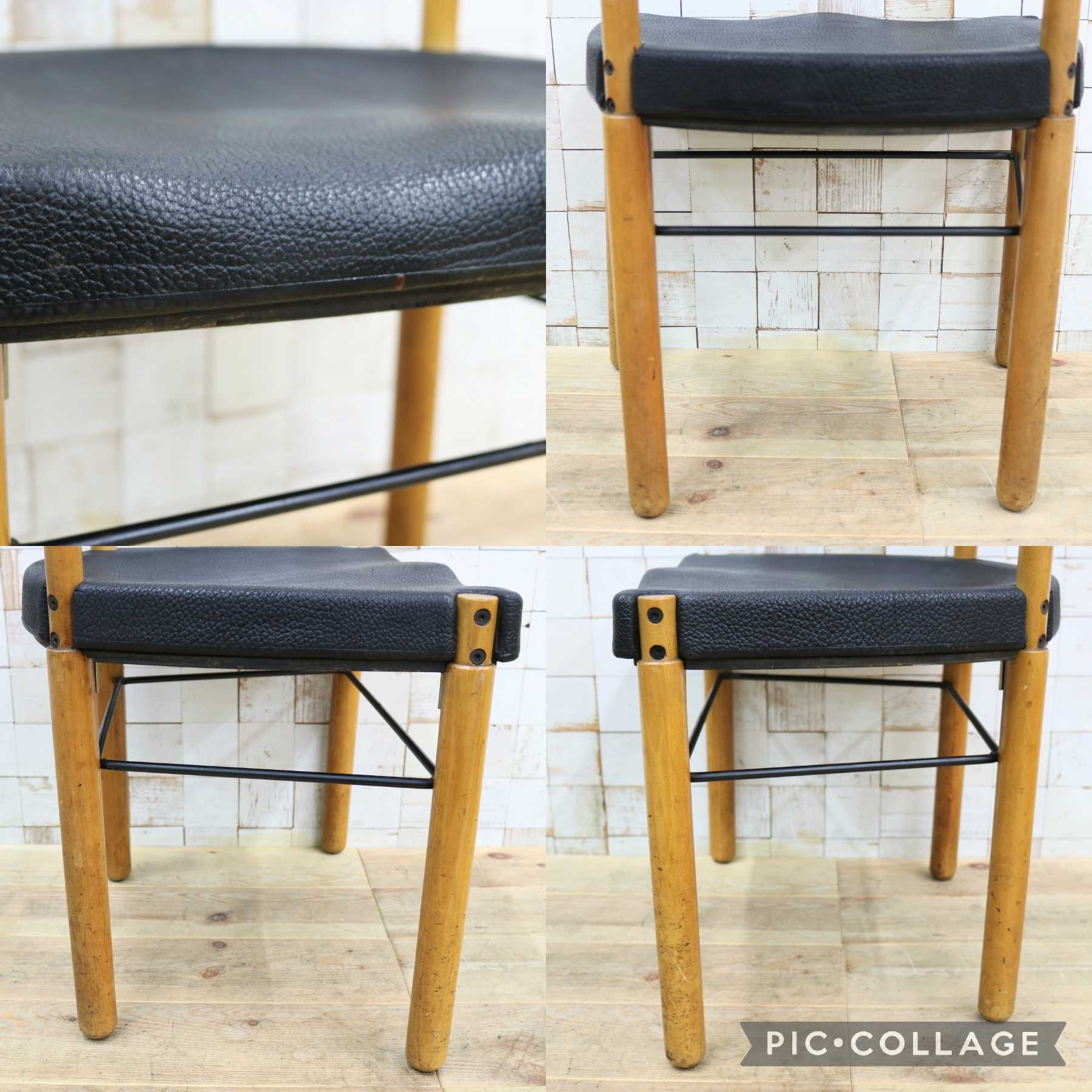 GMIN7Q〇Cassina / カッシーナ レオナルドチェア ダイニングチェア Strassle collection社 スイス 椅子 ブラック 北欧スタイル モダン