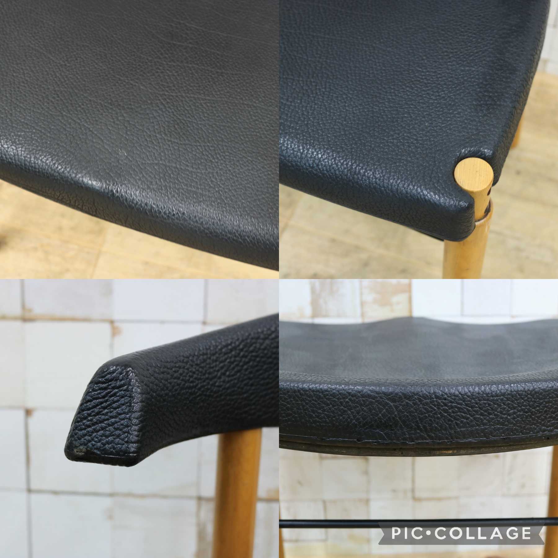GMIN7R〇Cassina / カッシーナ レオナルドチェア ダイニングチェア Strassle collection社 スイス 椅子 ブラック 北欧スタイル モダン