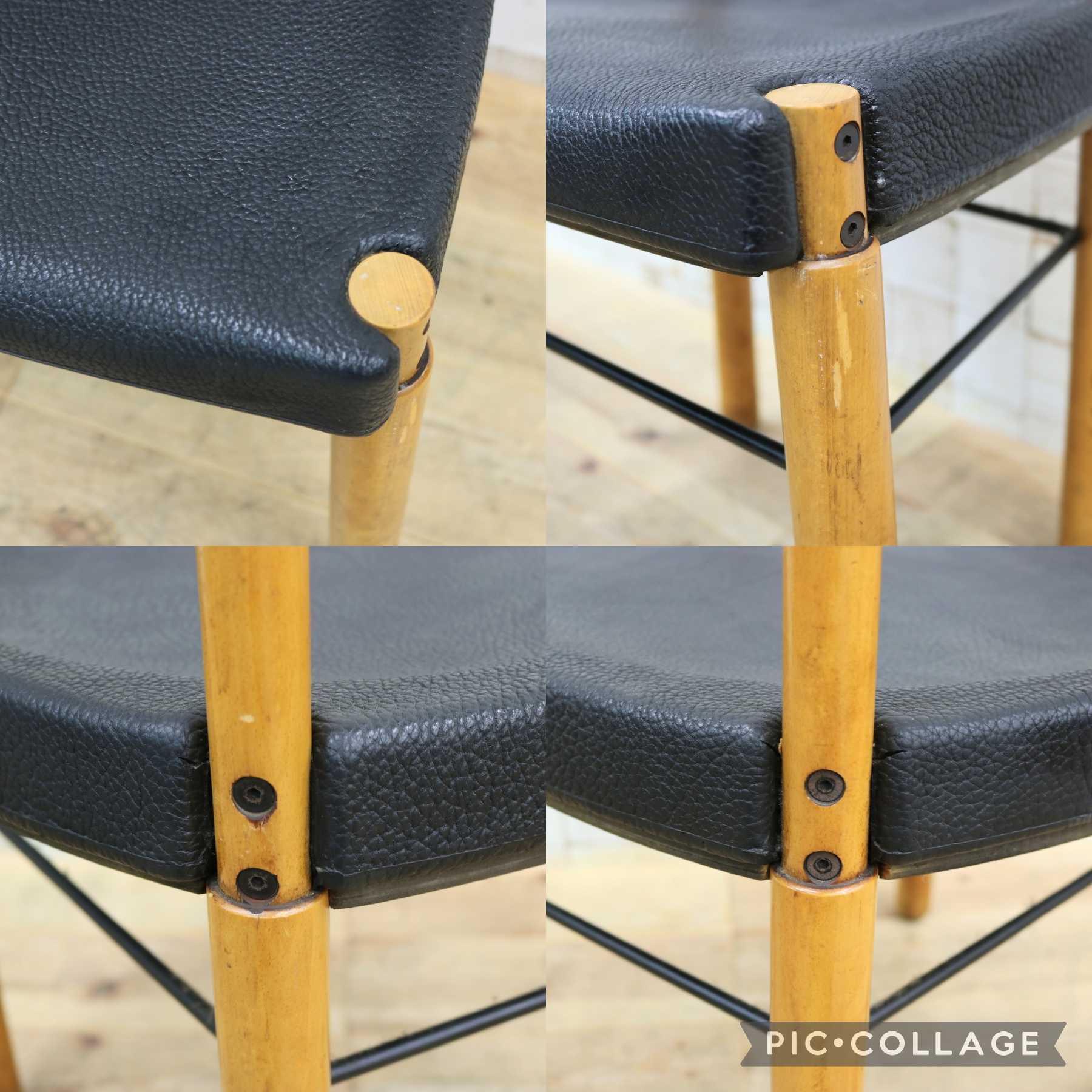 GMIN7S〇Cassina / カッシーナ レオナルドチェア ダイニングチェア Strassle collection社 スイス 椅子 ブラック 北欧スタイル モダン