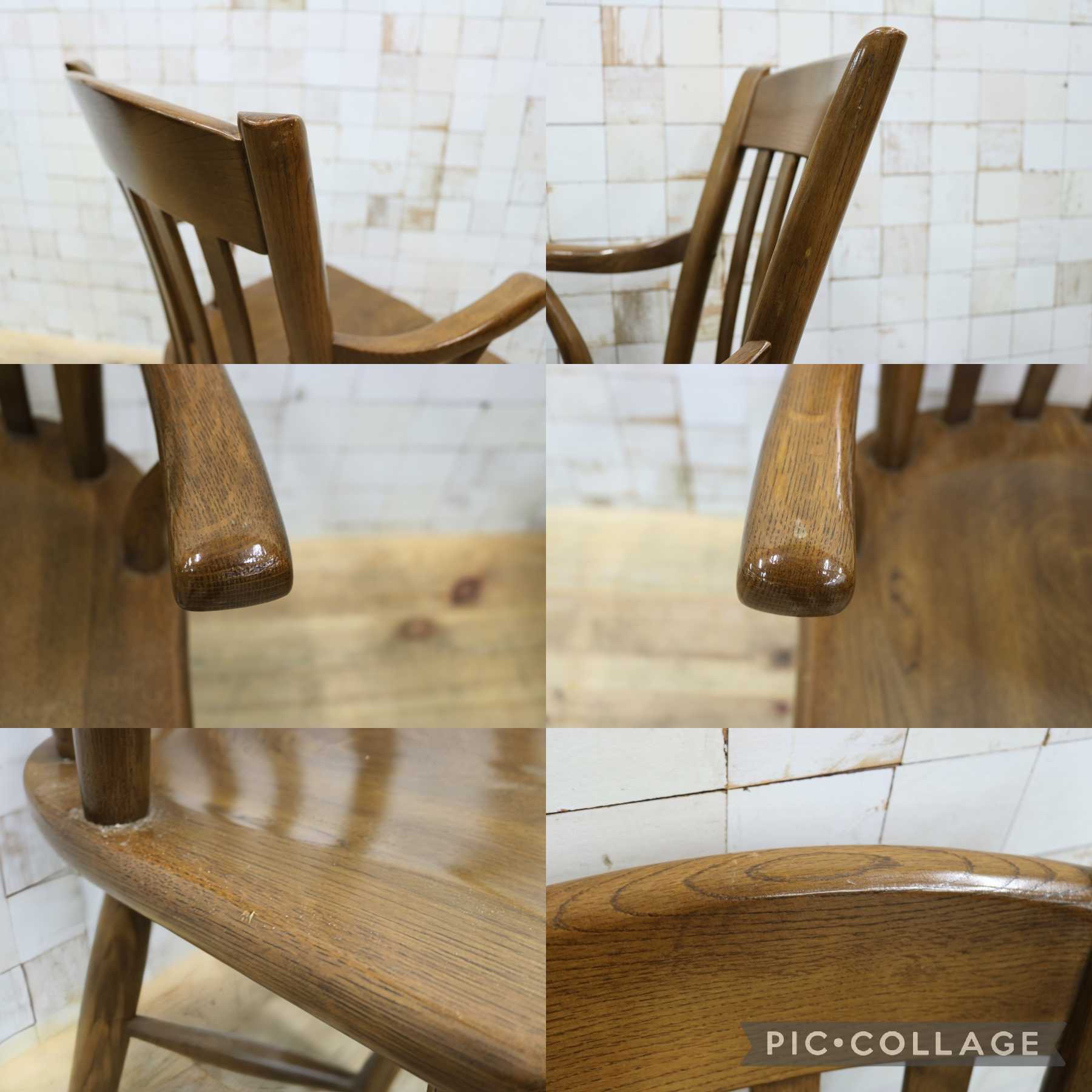 GMJS39B○柏木工 / KASHIWA ダイニングチェア アームチェア 椅子 レトロ カントリー ナチュラル アンティーク 国産家具