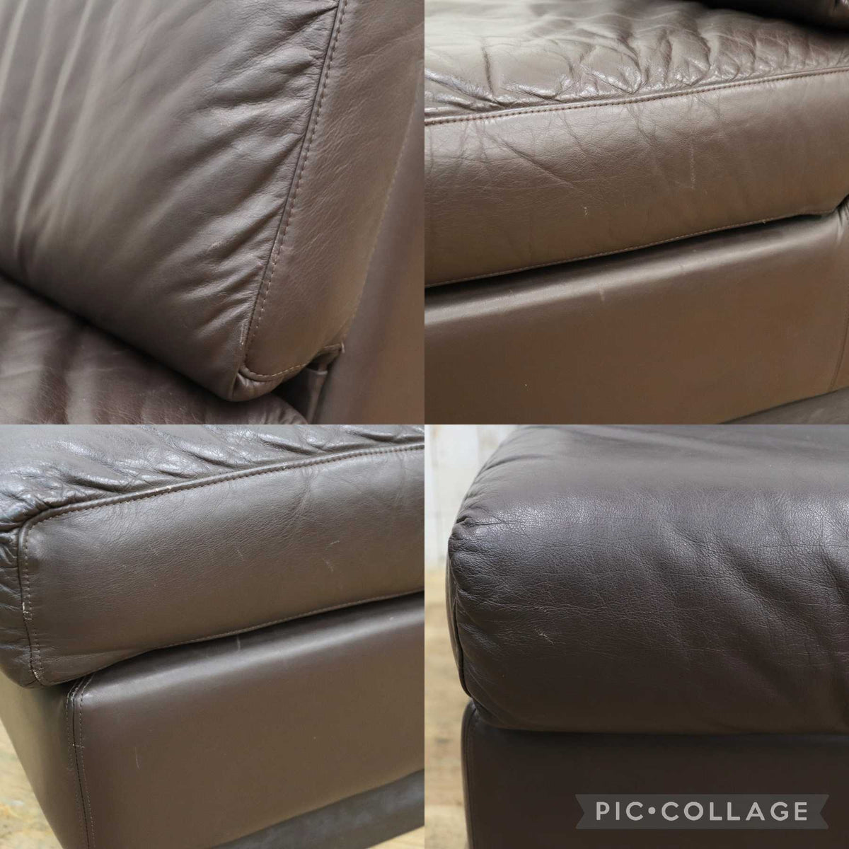 GMJK474C〇冨士ファニチア / Fuji Furniture 本革 1人掛けソファ シングルソファ ヴィンテージ ブラウン 国産家具