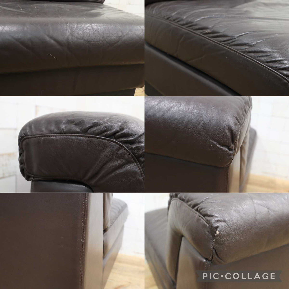 GMJK474E〇冨士ファニチア / Fuji Furniture 本革 1人掛けソファ シングルソファ ヴィンテージ ブラウン 国産家具