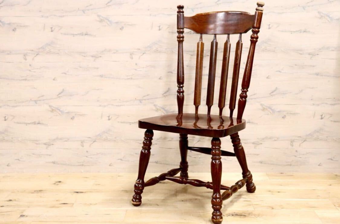 GMHK530○KASHIWA / 柏木工 ウィンザーチェア ダイニングチェア アームレスチェア カントリー ヴィンテージ 古民家 飛騨家具