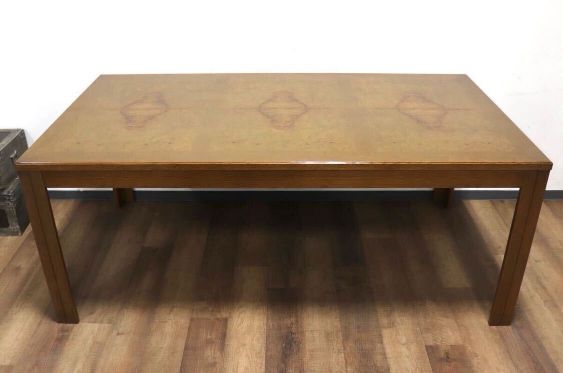 GMHN277○domani / ドマーニ モーガントン ダイニングテーブル 食卓テーブル ライトコニャック カリモク最高峰 クラシック 定価約30万