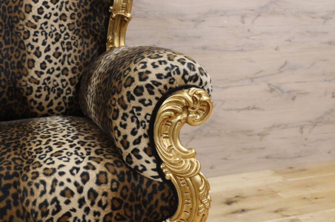 GMHS344○EURO CASA / ユーロカーサ シングルソファ 1人掛けソファ ラウンジチェア 高級輸入家具 サロンチェア クラシック エレガント