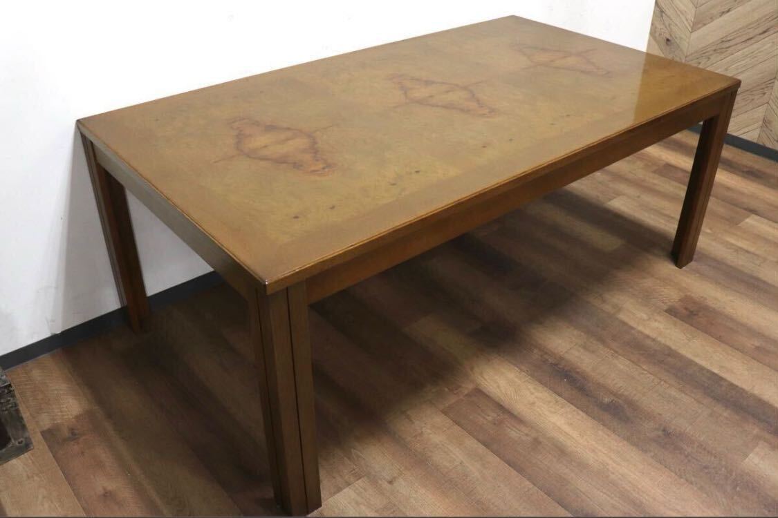 GMHN277○domani / ドマーニ モーガントン ダイニングテーブル 食卓テーブル ライトコニャック カリモク最高峰 クラシック 定価約30万