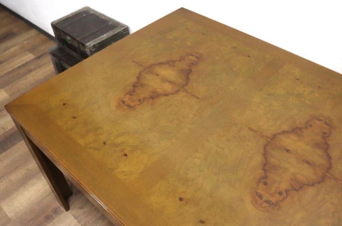 GMHN277○domani / ドマーニ モーガントン ダイニングテーブル 食卓テーブル ライトコニャック カリモク最高峰 クラシック 定価約30万