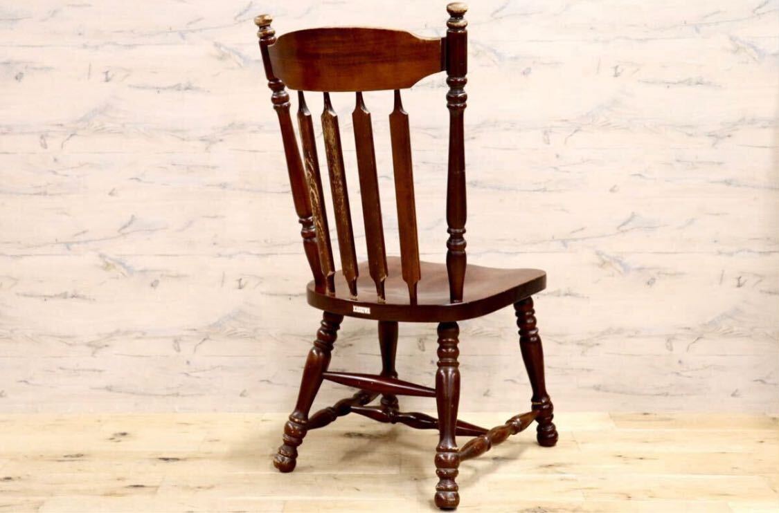 GMHK530○KASHIWA / 柏木工 ウィンザーチェア ダイニングチェア アームレスチェア カントリー ヴィンテージ 古民家 飛騨家具