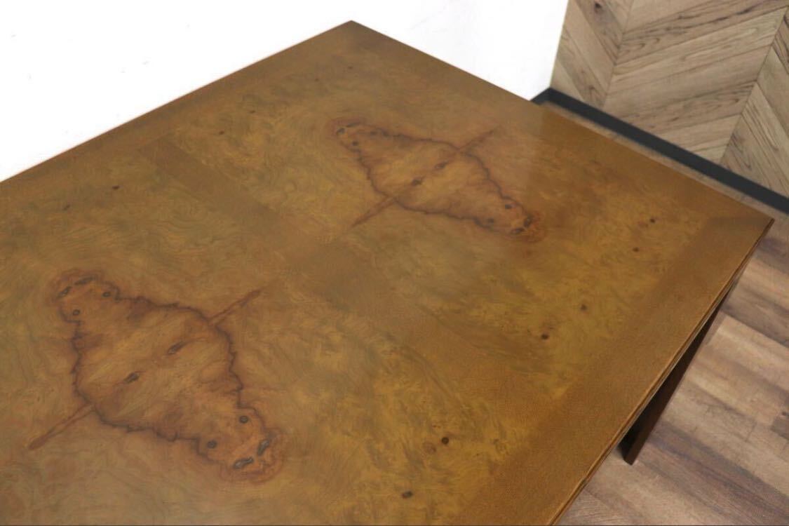 GMHN277○domani / ドマーニ モーガントン ダイニングテーブル 食卓テーブル ライトコニャック カリモク最高峰 クラシック 定価約30万