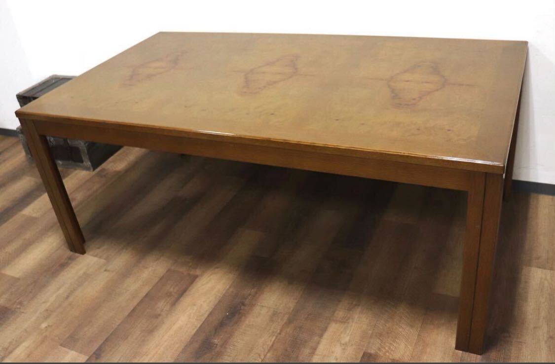 GMHN277○domani / ドマーニ モーガントン ダイニングテーブル 食卓テーブル ライトコニャック カリモク最高峰 クラシック 定価約30万