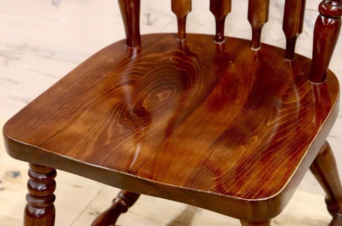 GMHK530○KASHIWA / 柏木工 ウィンザーチェア ダイニングチェア アームレスチェア カントリー ヴィンテージ 古民家 飛騨家具