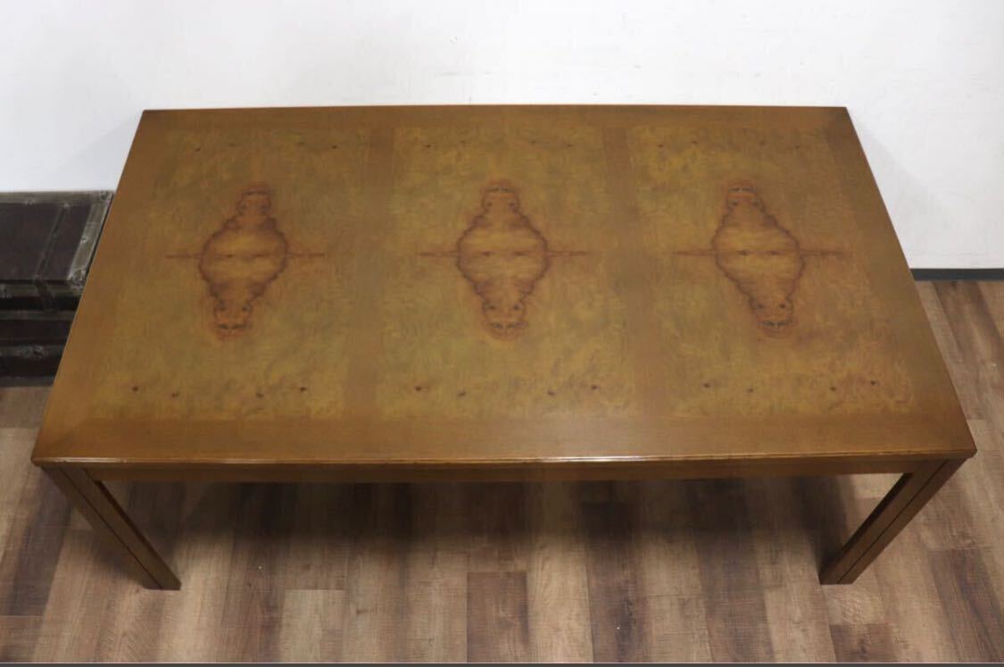 GMHN277○domani / ドマーニ モーガントン ダイニングテーブル 食卓テーブル ライトコニャック カリモク最高峰 クラシック 定価約30万