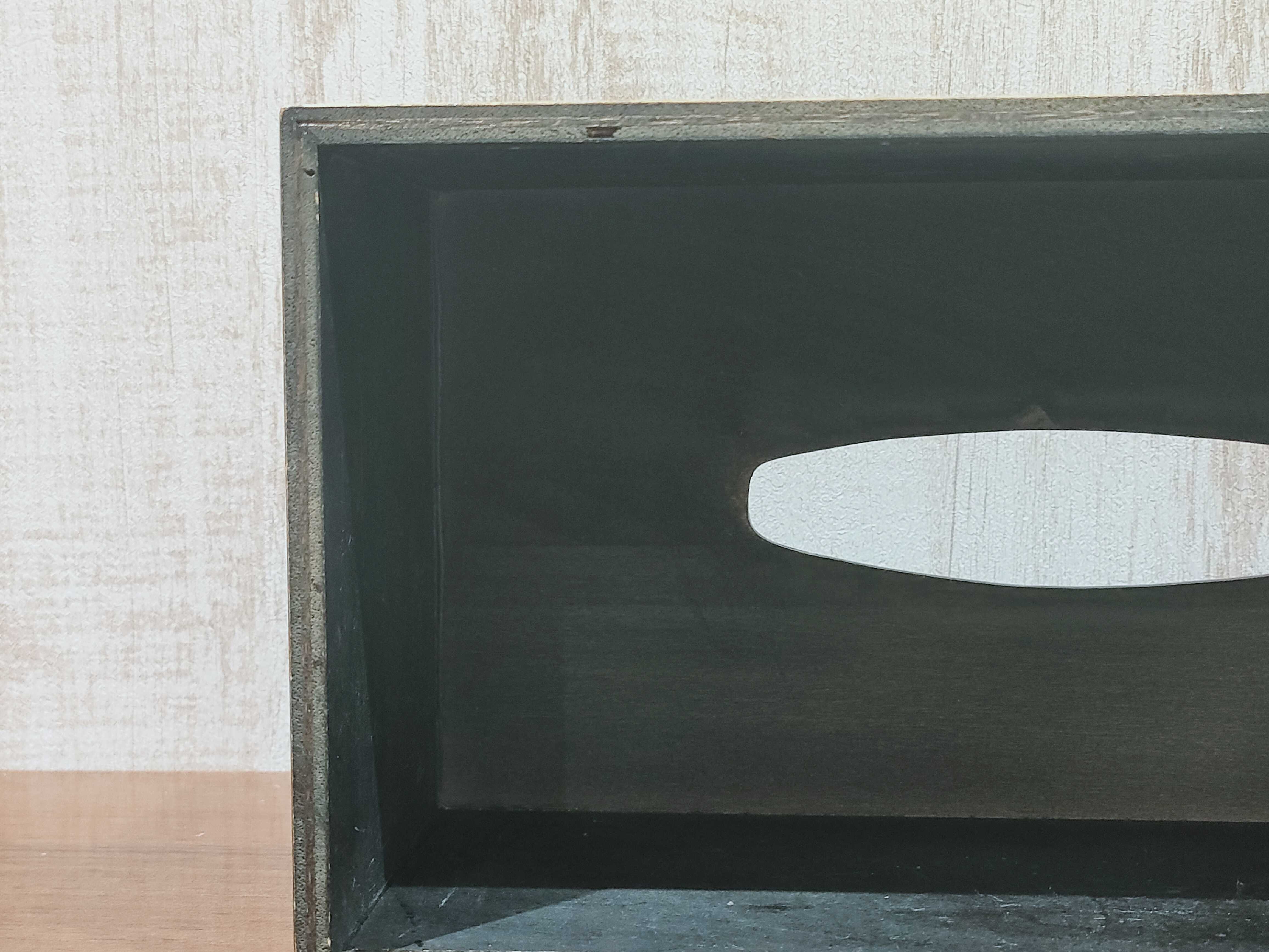 GMHO146○箱根寄木細工 ティッシュボックス