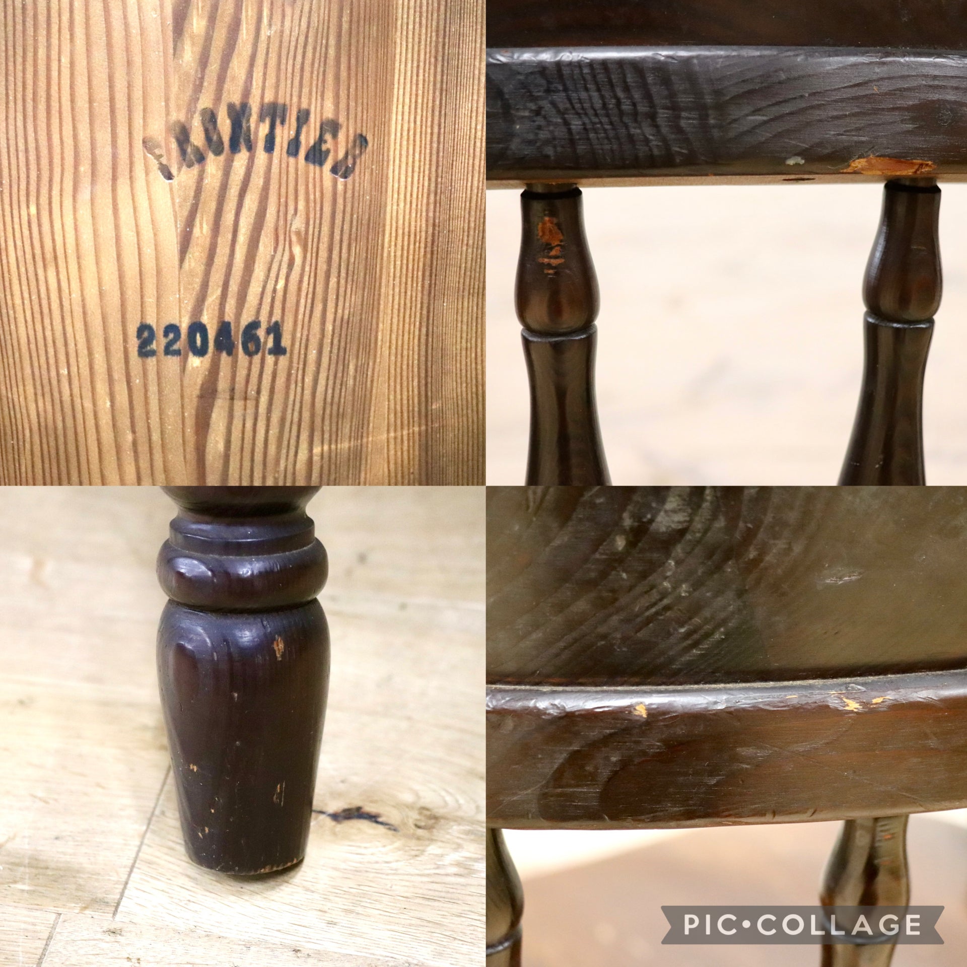 GMIK190B○飛騨産業 / HIDA キツツキ フロンティア ウィンザーチェア キャプテンチェア アンティーク 積丹カラマツ材 国産家具 稀少